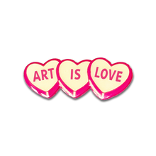 Art Is Love Pin