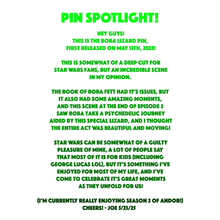 Boba Lizard Pin