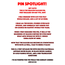 Dragon Dagger Pin