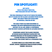 Great Wave Pin