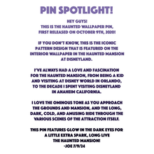 Haunted Wallpaper Pin
