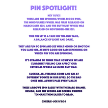 Mindfulness Wheel Pin [Spins!]