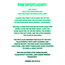 Neon Dino Pin