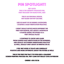 Observe Thoughts Pin