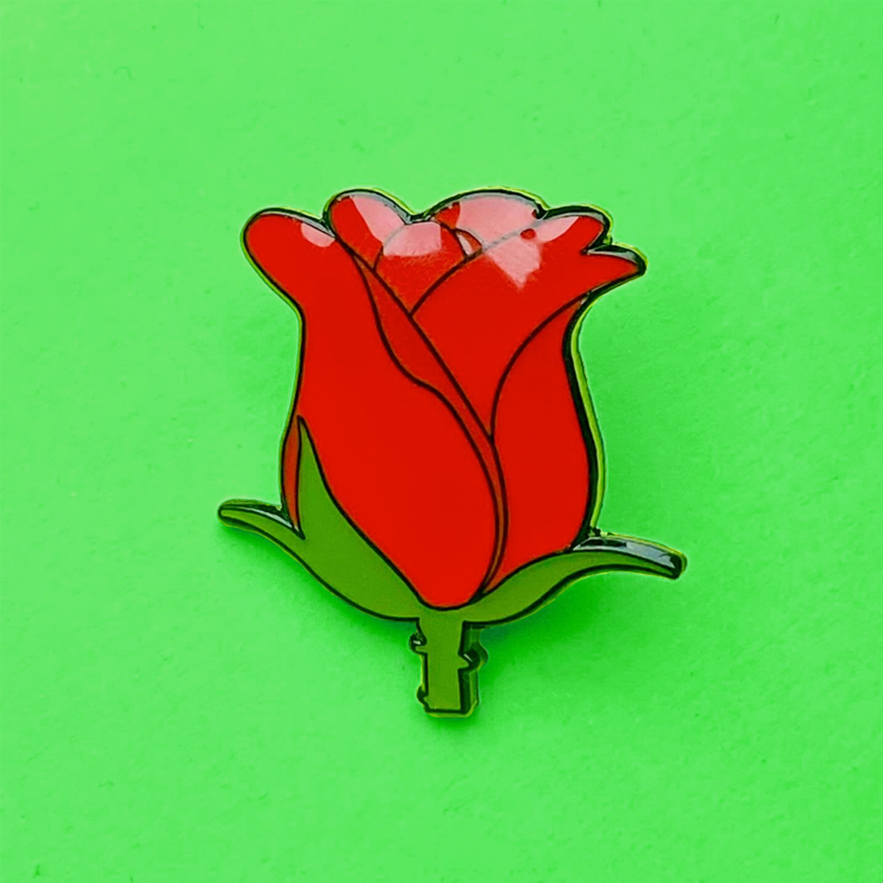 Red Rose Pin – Nerdpins