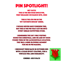 Red Rose Pin