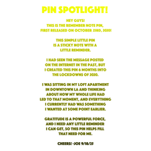 Remember Note Pin