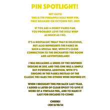 Pineapple Tiki Whip Pin