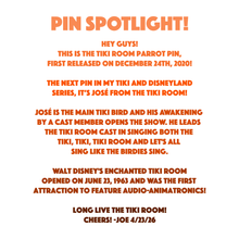 Tiki Parrot Pin