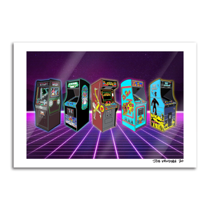 Retro Arcade 13x19 Print