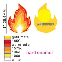 Fire Emoji Pin