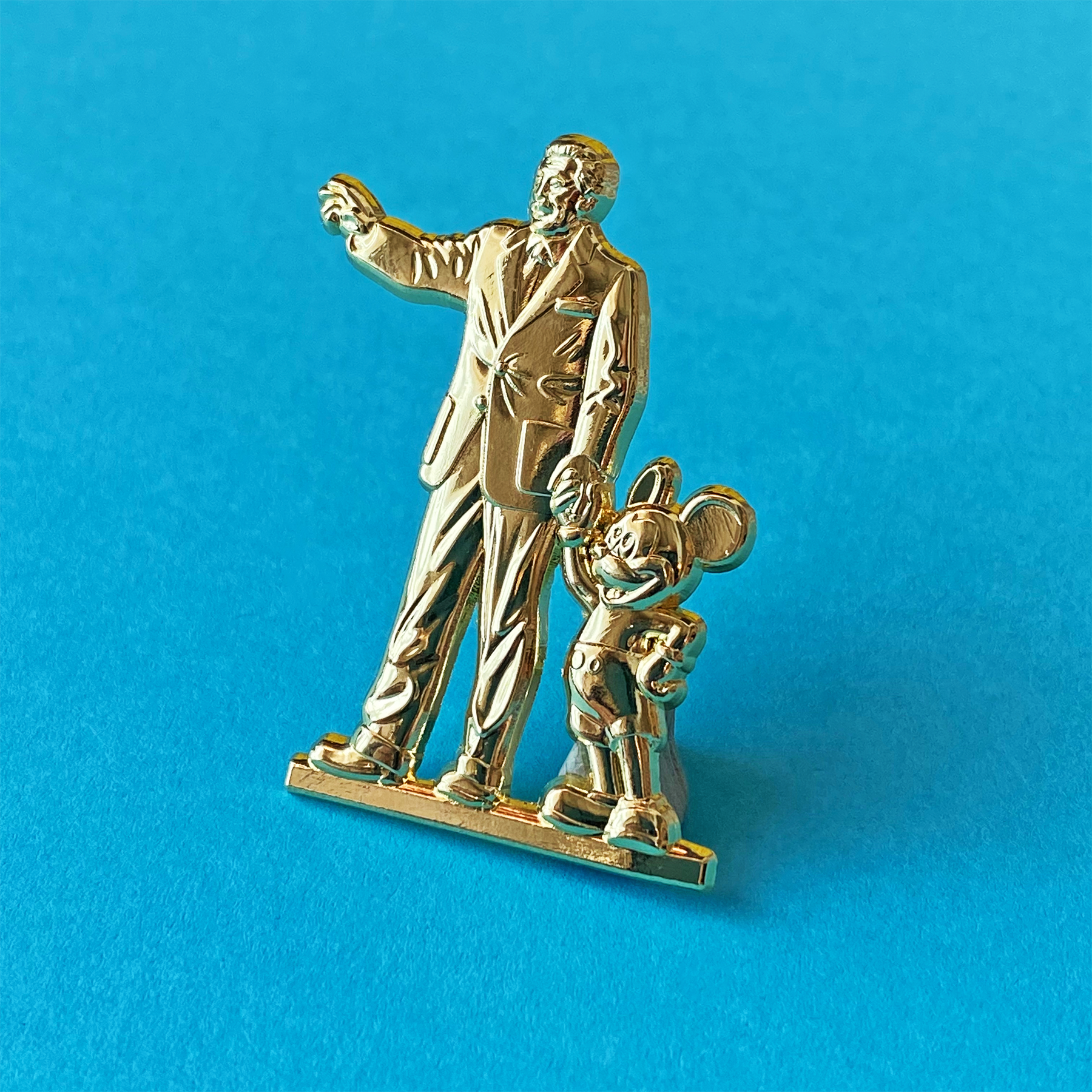 【レア物】Disney Partners Statue ピンバッジ Disney Disneyland 60th Diamond Jumbo Pin Partners Statue