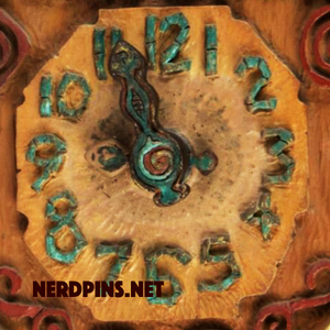 Enchanted Tiki Clock Pin
